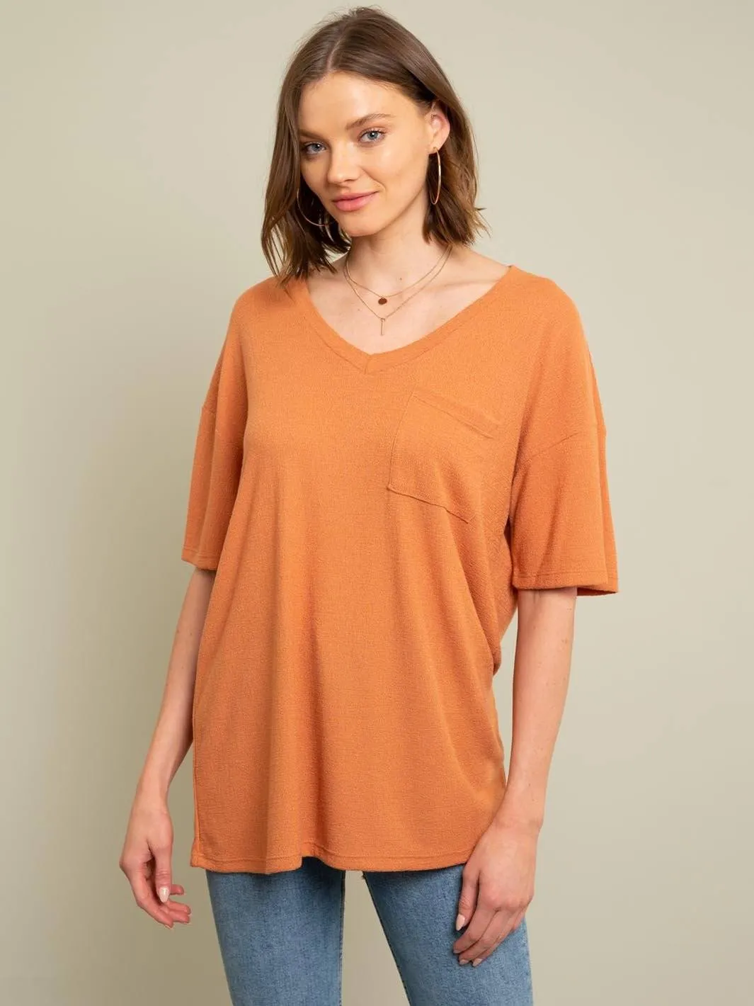 WOMEN'S ONE POCKET TUNIC TOP