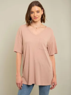 WOMEN'S ONE POCKET TUNIC TOP