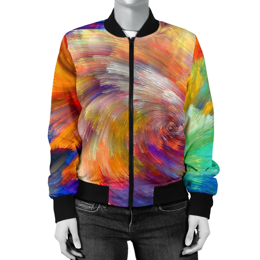 Women's Painted Colors Bomber Jacket