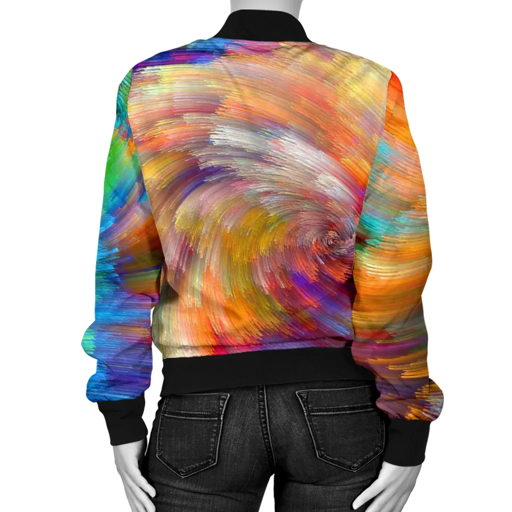 Women's Painted Colors Bomber Jacket