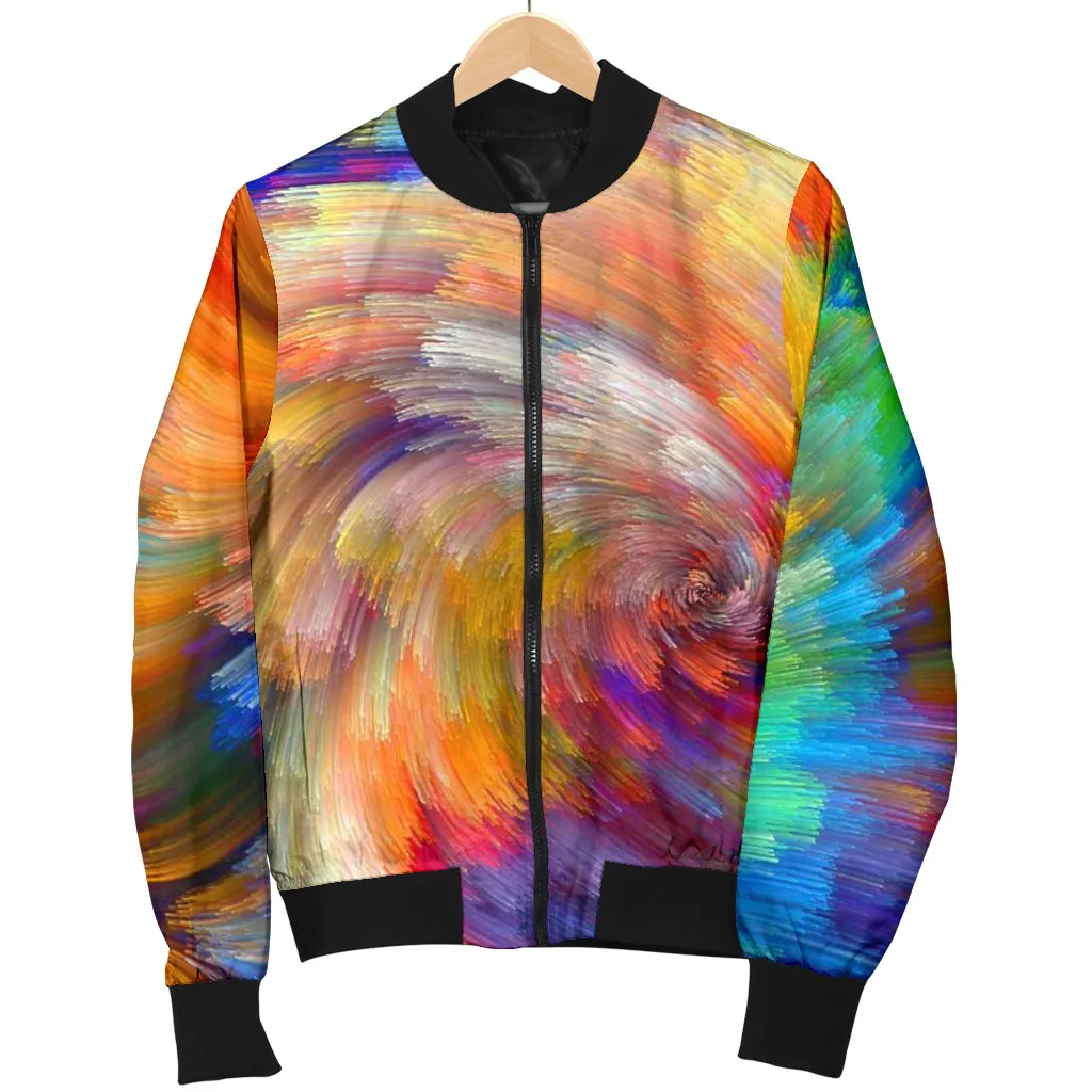 Women's Painted Colors Bomber Jacket