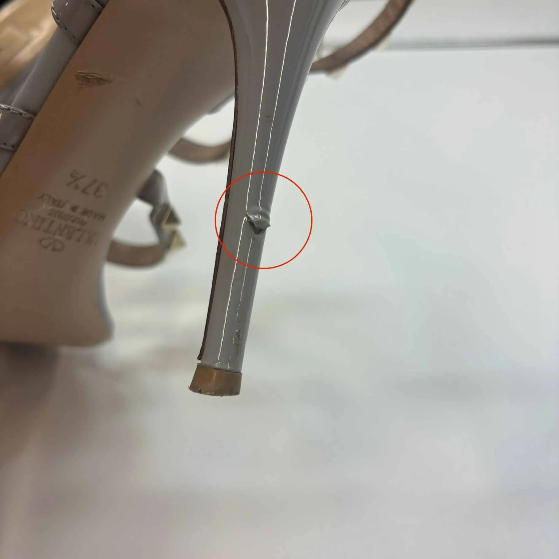 Women's Rockstud Gladiator Heels Grey Size EU 37.5 / UK 4.5