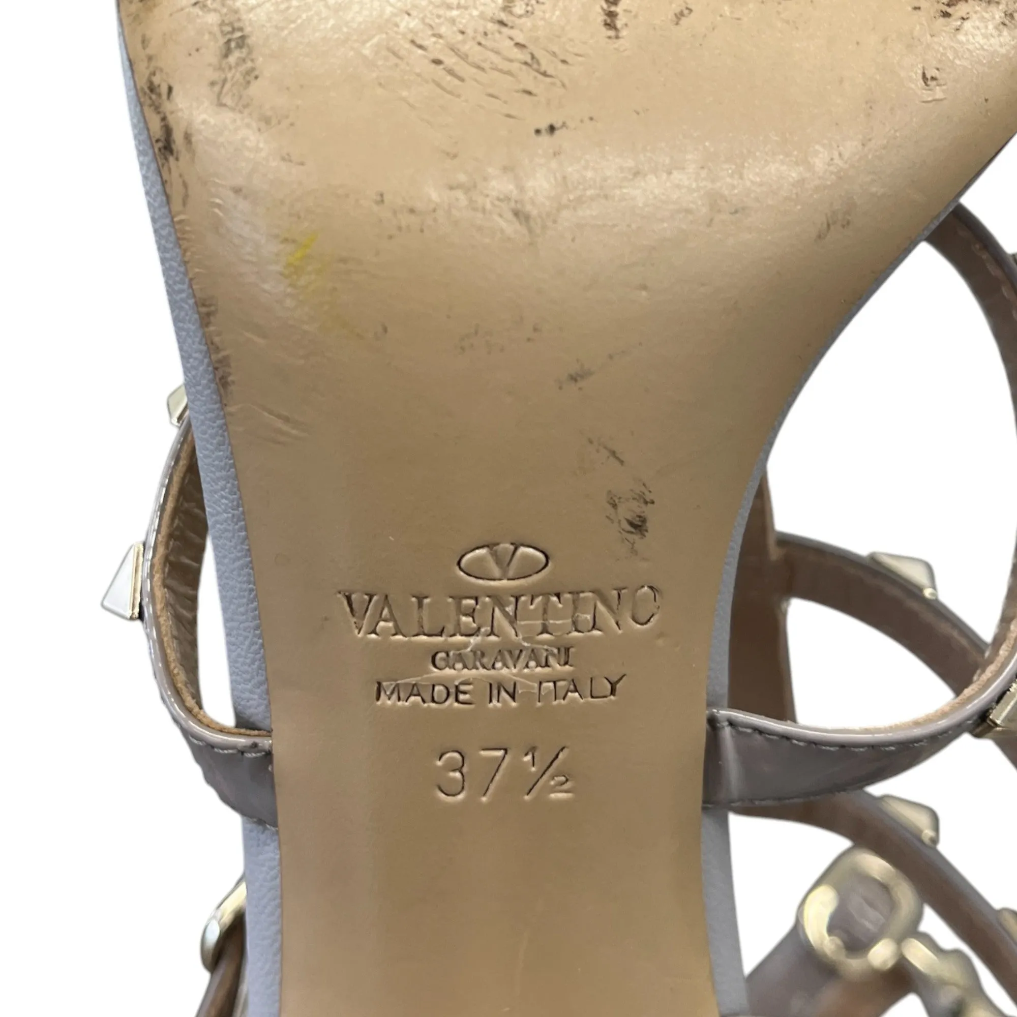 Women's Rockstud Gladiator Heels Grey Size EU 37.5 / UK 4.5