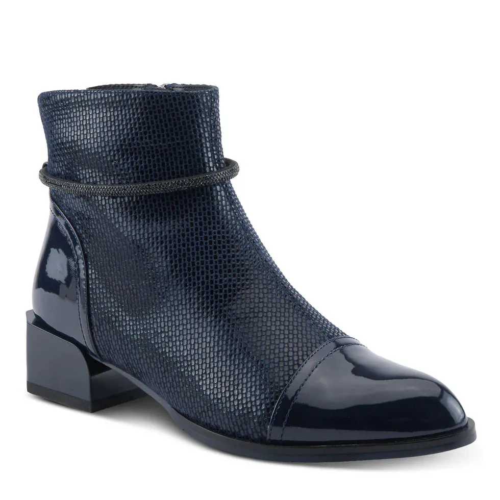 Women's Spring Step | Shelbi Ankle Bootie by Azura | Black Patent