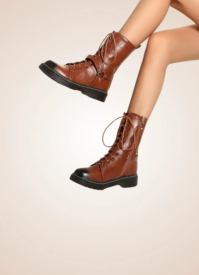 Women's Steampunk Straps Boots