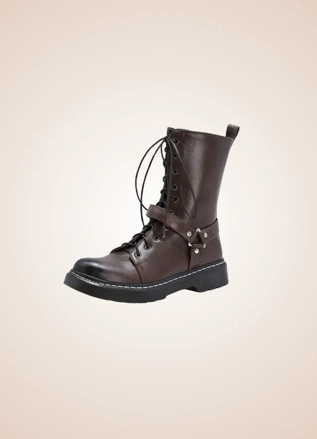Women's Steampunk Straps Boots