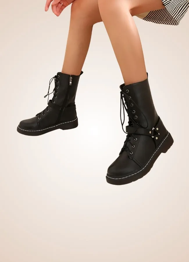 Women's Steampunk Straps Boots