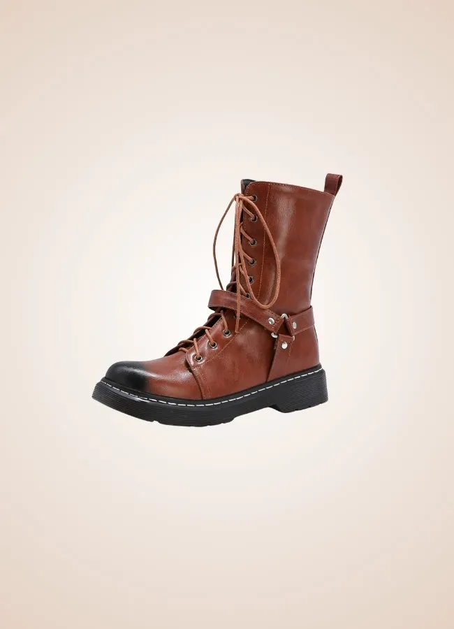 Women's Steampunk Straps Boots
