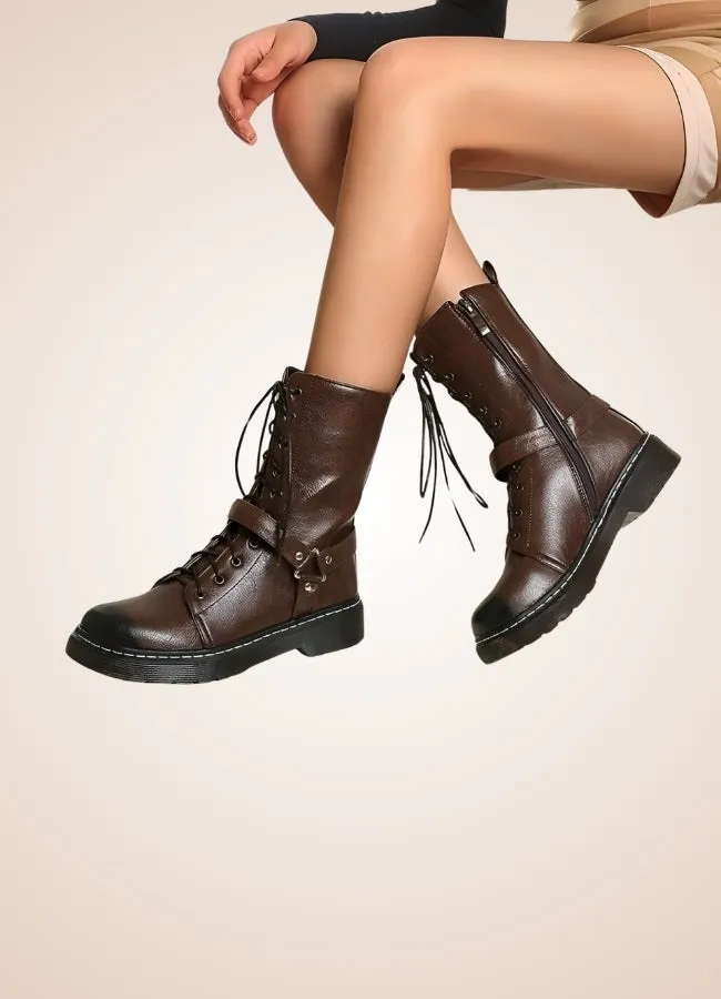 Women's Steampunk Straps Boots