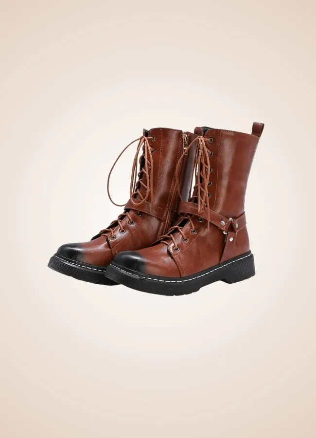 Women's Steampunk Straps Boots