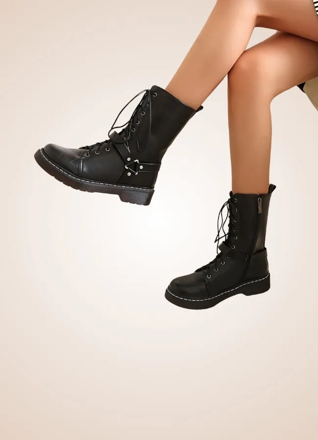 Women's Steampunk Straps Boots