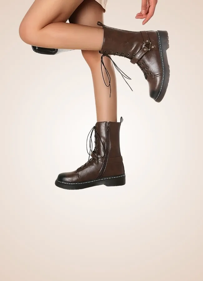 Women's Steampunk Straps Boots