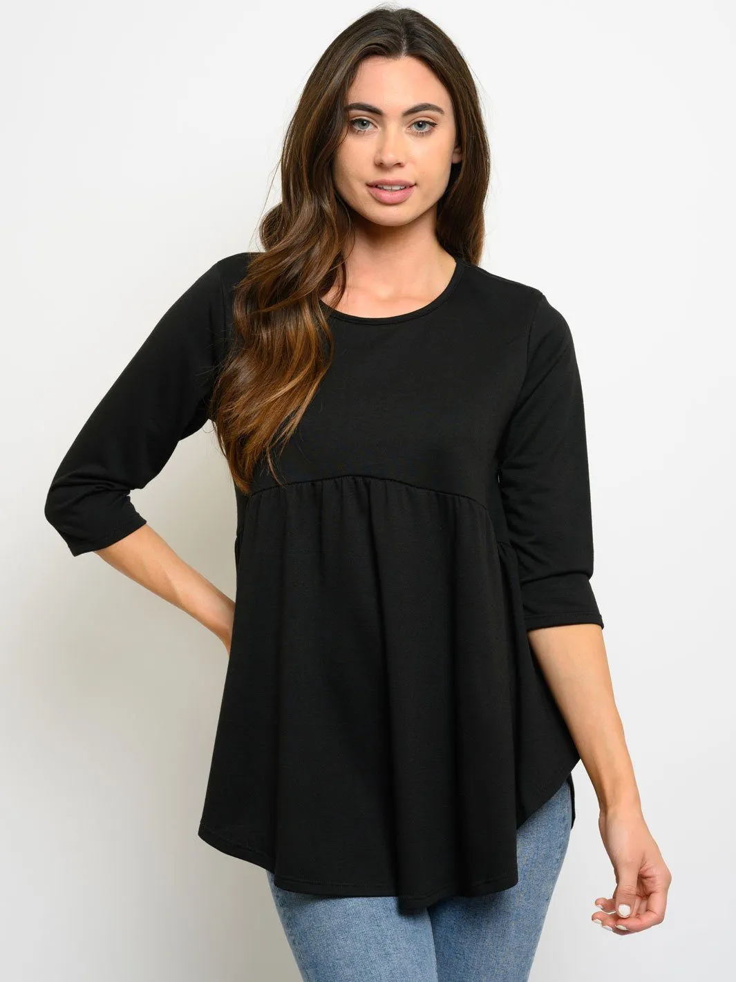 WOMEN'S TUNIC 3/4 SLEEVES TOP