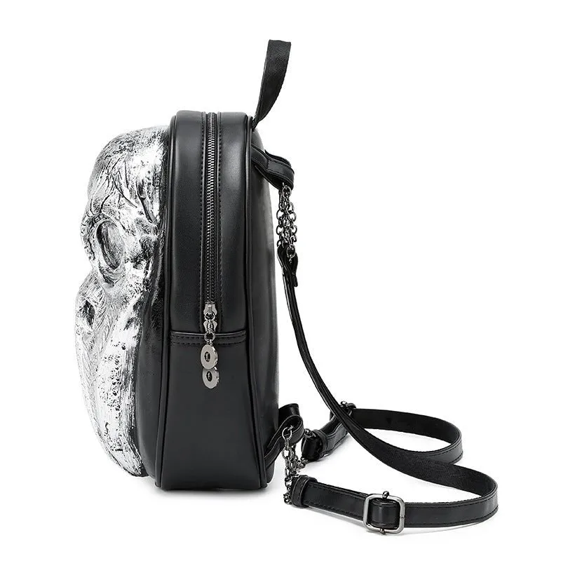 Woowooh Punk Style Raven and Snake Backpack 3D Embossed Fashion Backpack