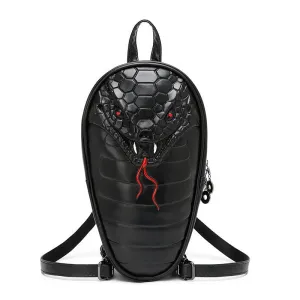 Woowooh Punk Style Raven and Snake Backpack 3D Embossed Fashion Backpack