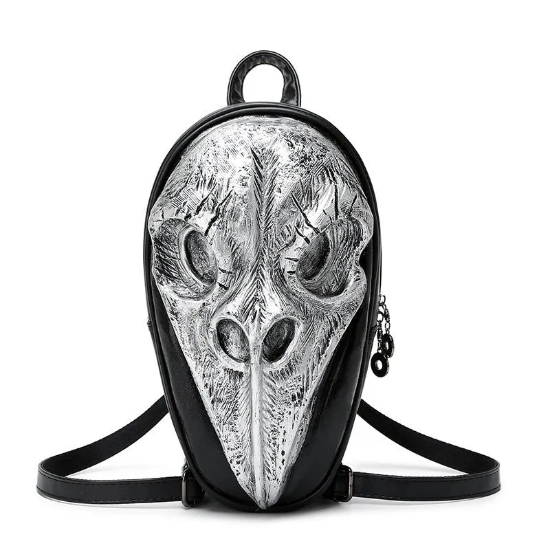 Woowooh Punk Style Raven and Snake Backpack 3D Embossed Fashion Backpack