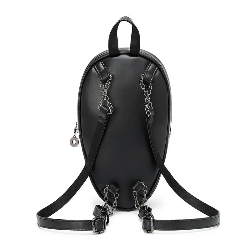 Woowooh Punk Style Raven and Snake Backpack 3D Embossed Fashion Backpack