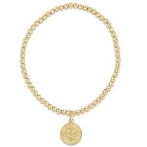 XL Enewton Extends 3mm Bead Bracelet- Blessing Gold Disc