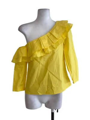 Yellow Ruffle Top