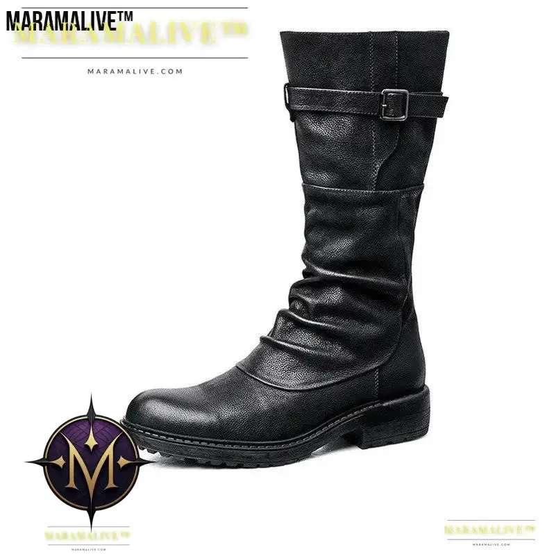 Zip Into Wild Style with Leather Zipper Biker Boots