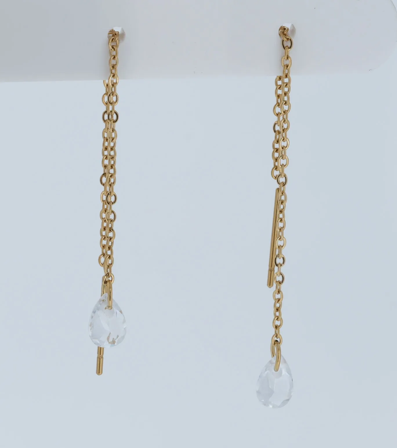 Zircon Threader Earrings